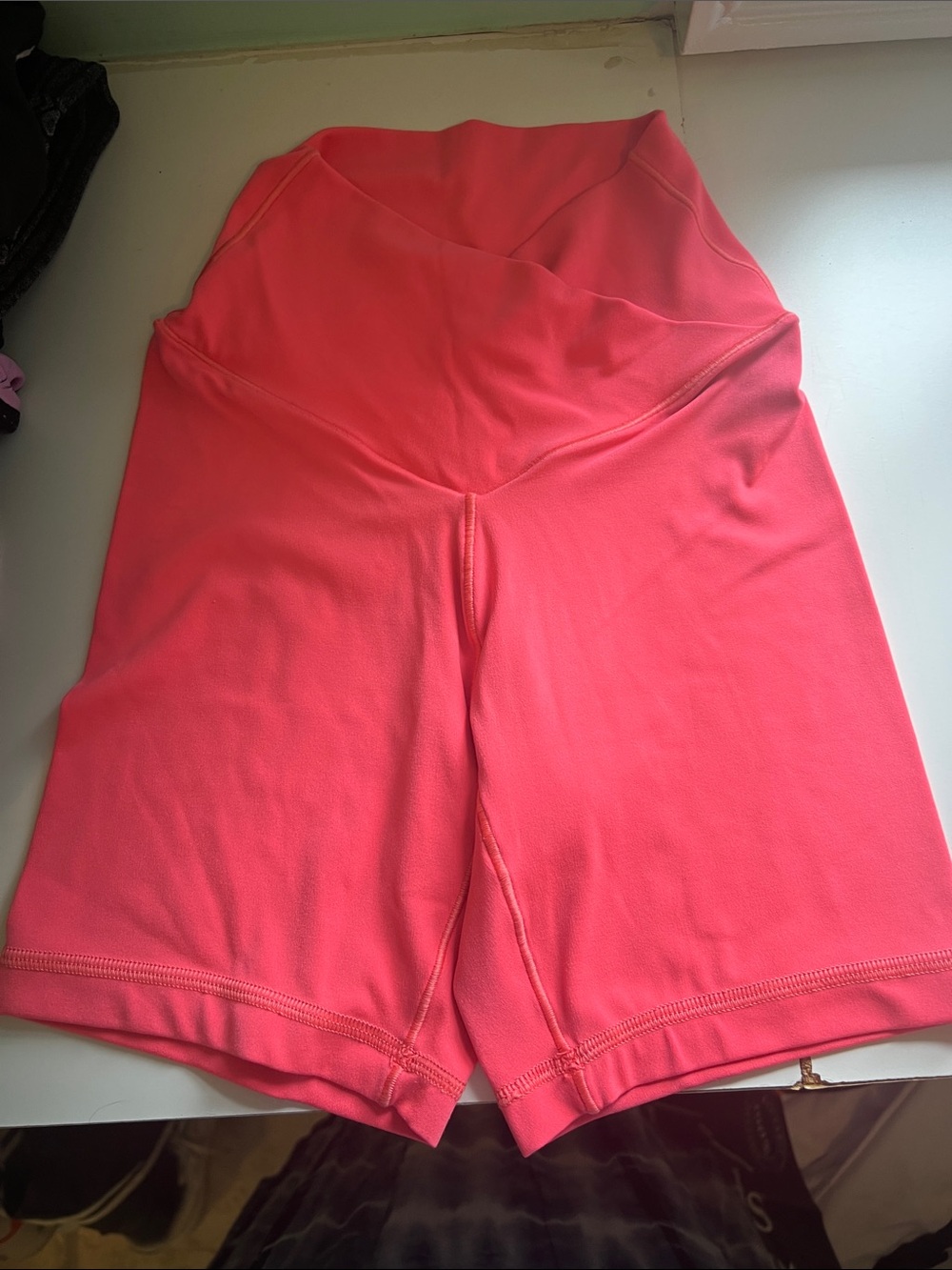 Girls Aerie offline Active Shorts in Coral Pink-size xs